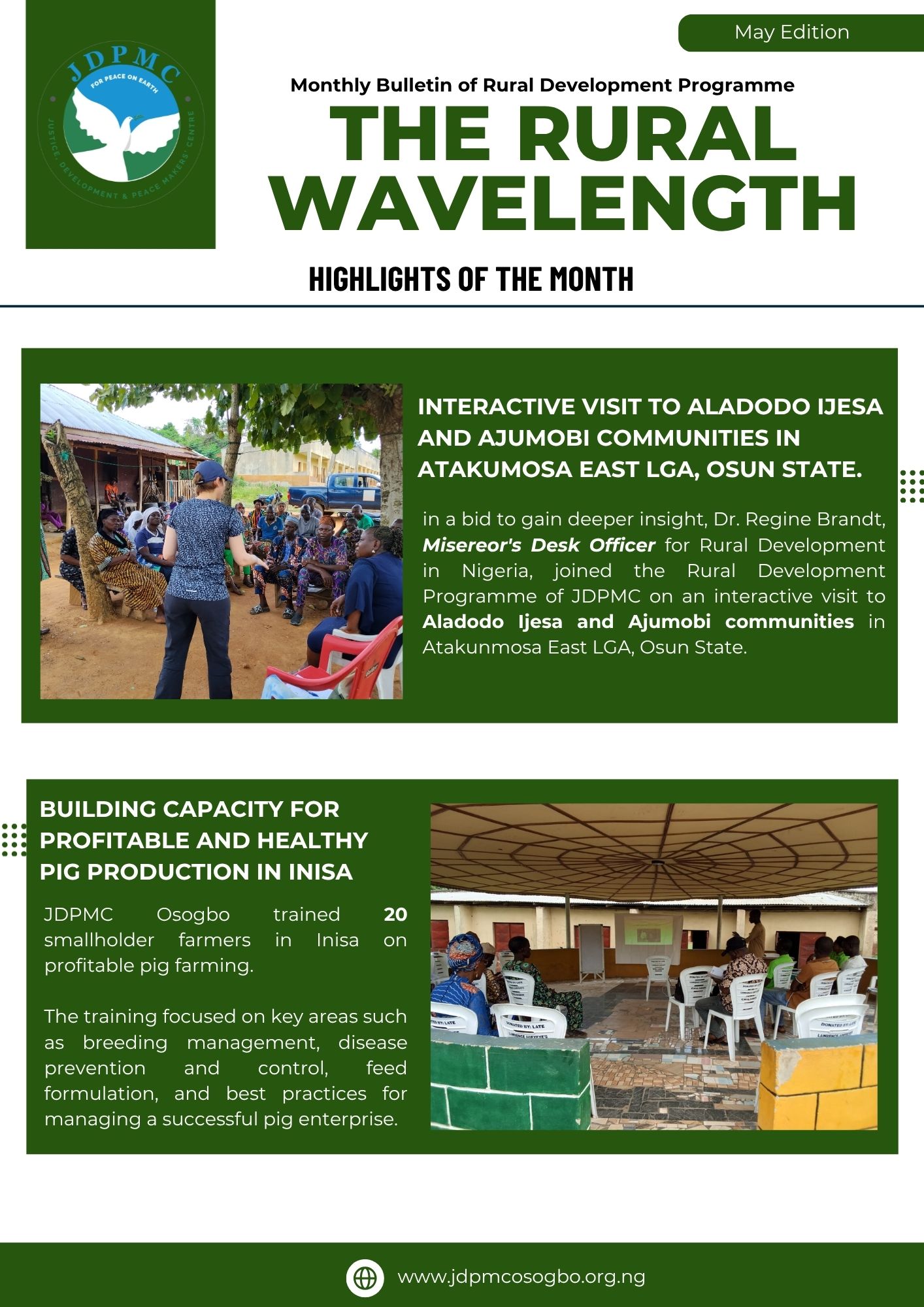 The Rural Wavelength -The monthly bulletin of the Rural Development Programme (May Edition)