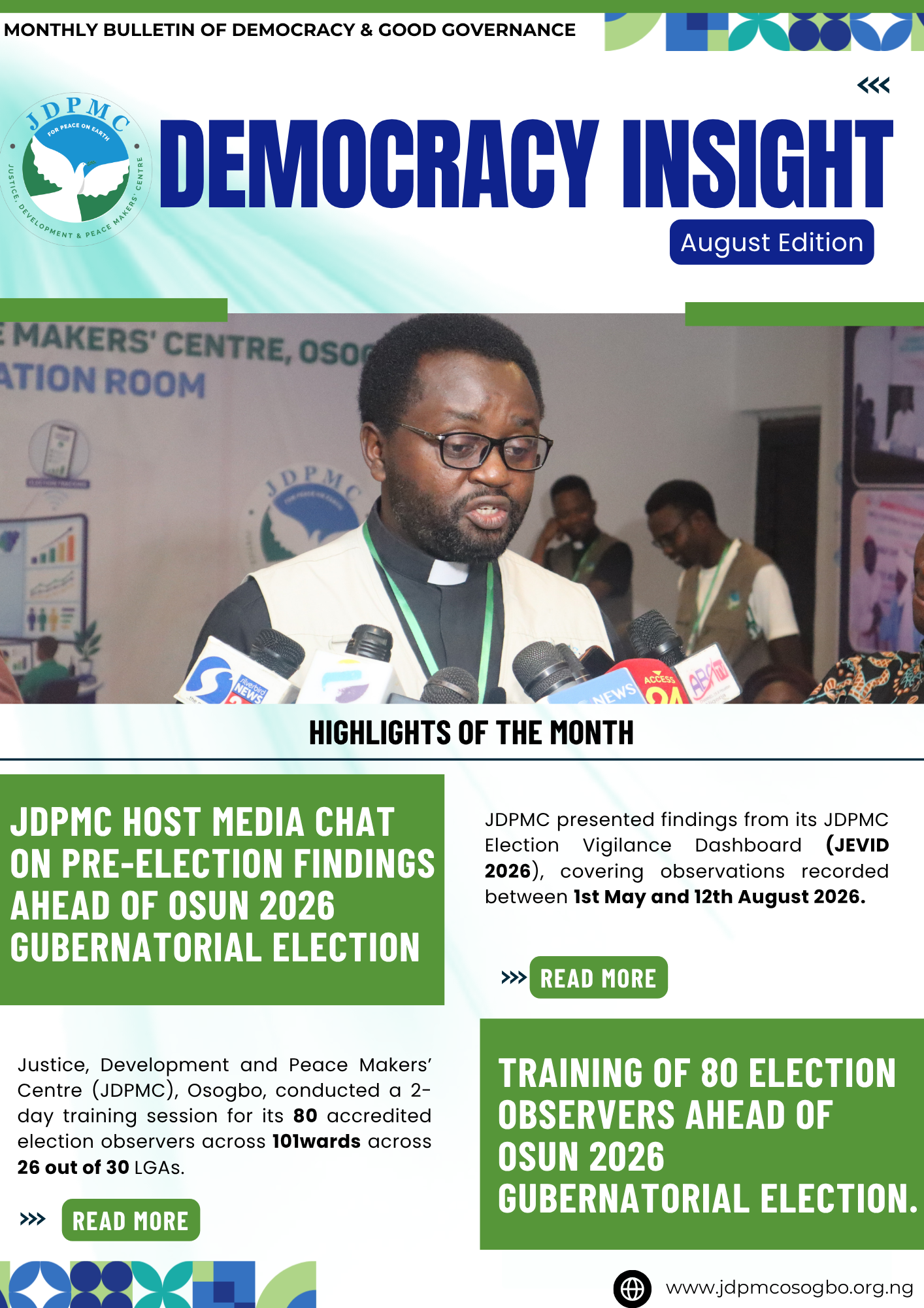 Democracy Insight-The Monthly bulletin of Democracy and Good Governance Programme (Election Edition)